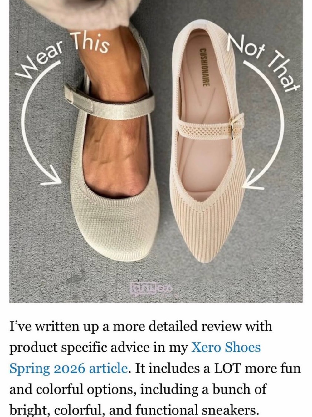 Xero Shoes, Cassie Knit Minimalist Mary Jane in Silver/Cream - Picture 5 of 6
